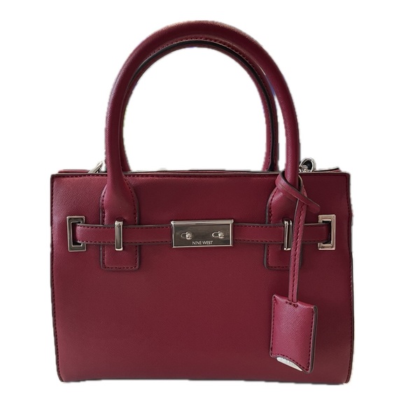 Nine West Red Satchel - Picture 1 of 7